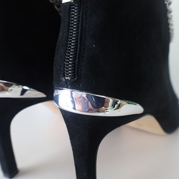 BCBGeneration Womens Midlan Suede Zipper Ankle Boots Black 10 Medium (B M)- 0054 - Picture 13 of 16